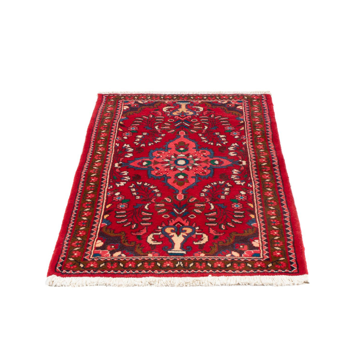 Tapis persan - Nomadic - 124 x 71 cm - rouge