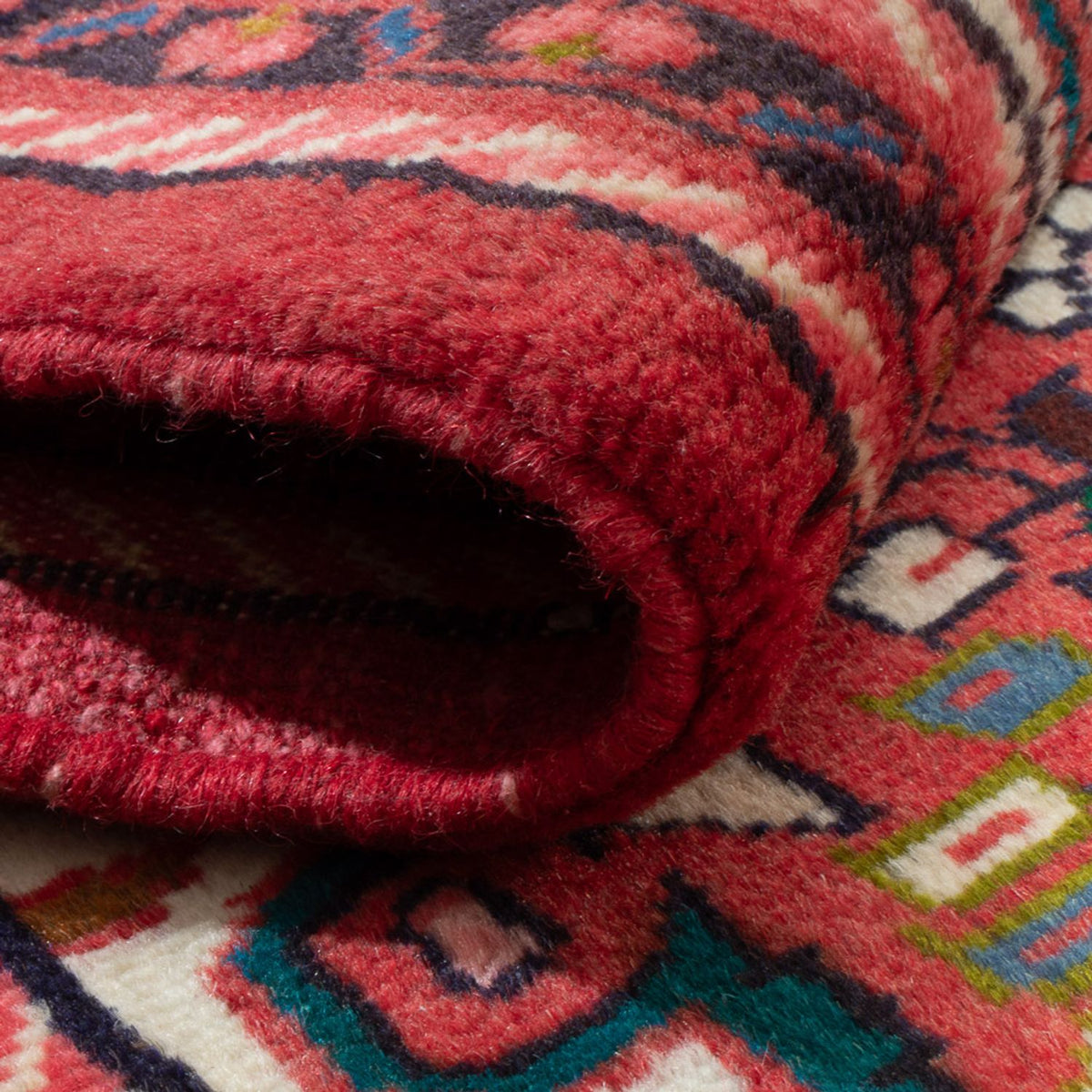 Tapis persan - Nomadic - 127 x 73 cm - rouge clair