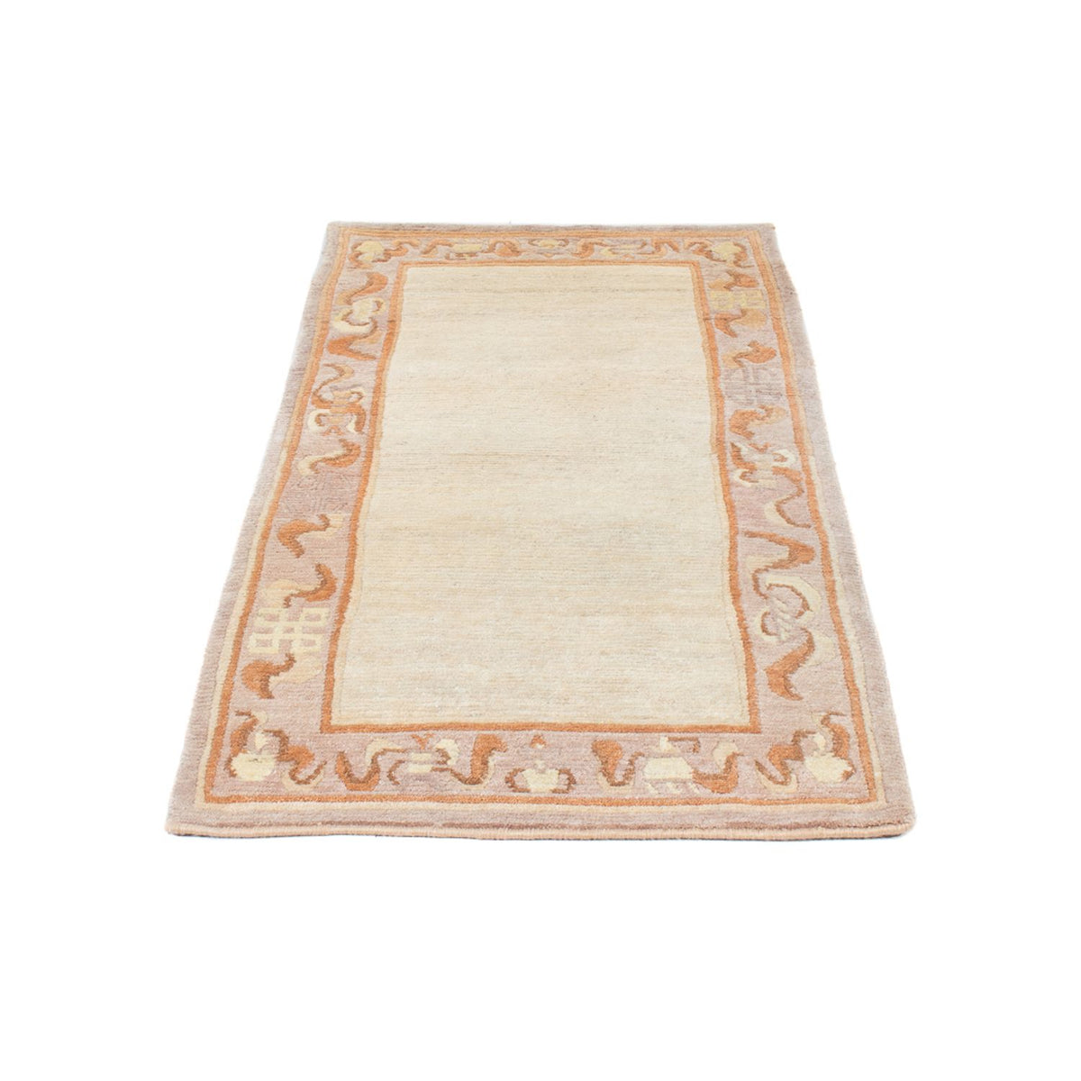 Tapis de couloir Tapis Népalais - 156 x 74 cm - beige