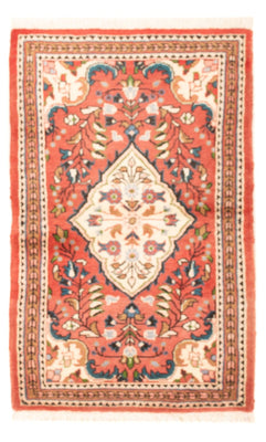 Tapis persan - Nomadic - 129 x 76 cm - rouge clair