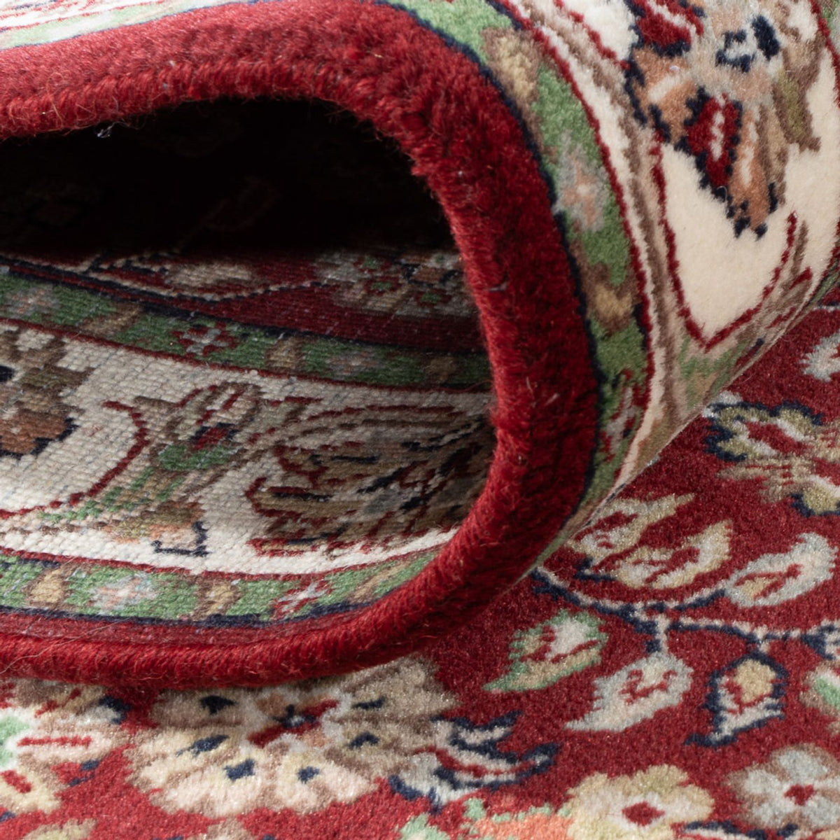 Tapis de couloir Tapis oriental - Bidjar - Indus - 253 x 70 cm - beige foncé