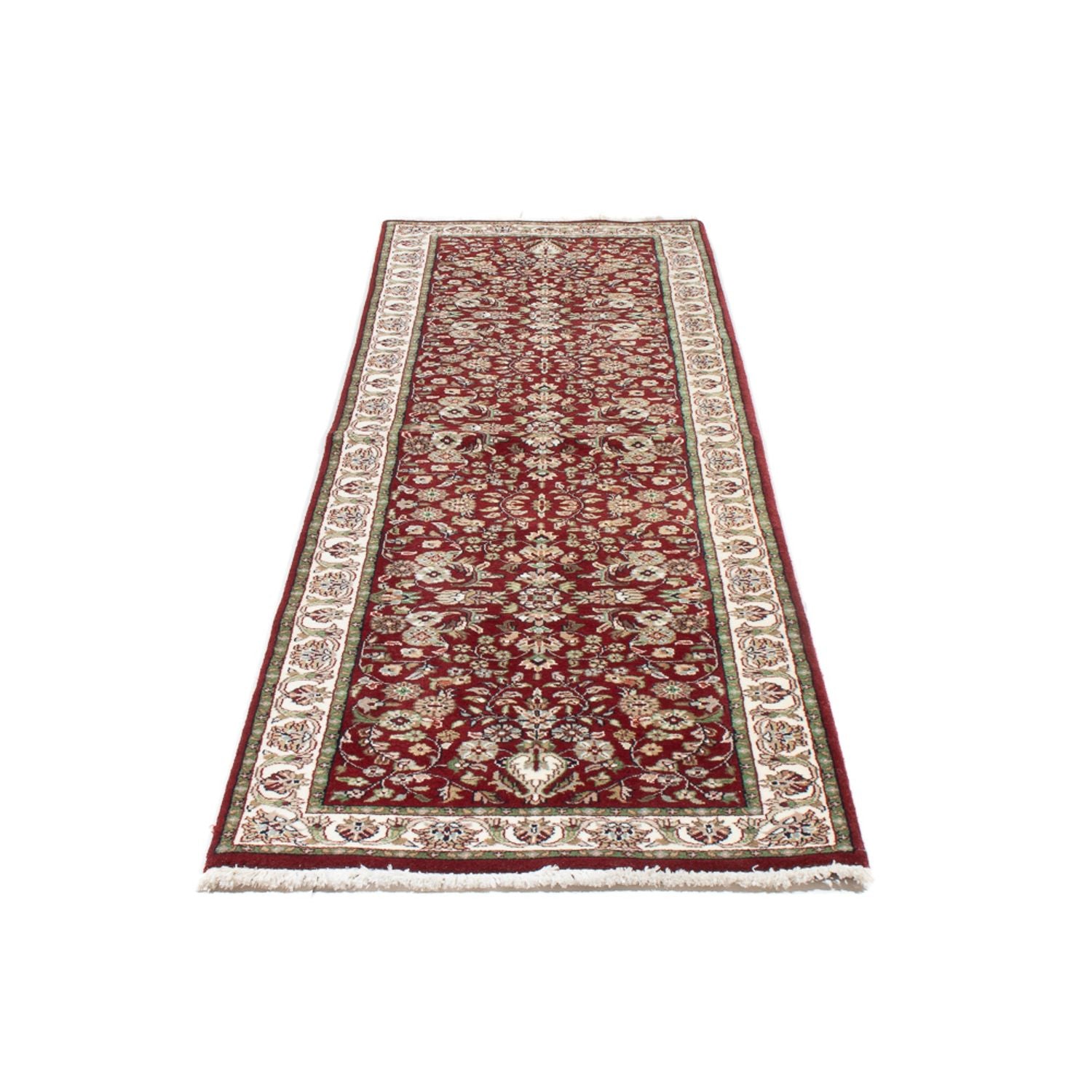 Tapis de couloir Tapis oriental - Bidjar - Indus - 253 x 70 cm - beige foncé