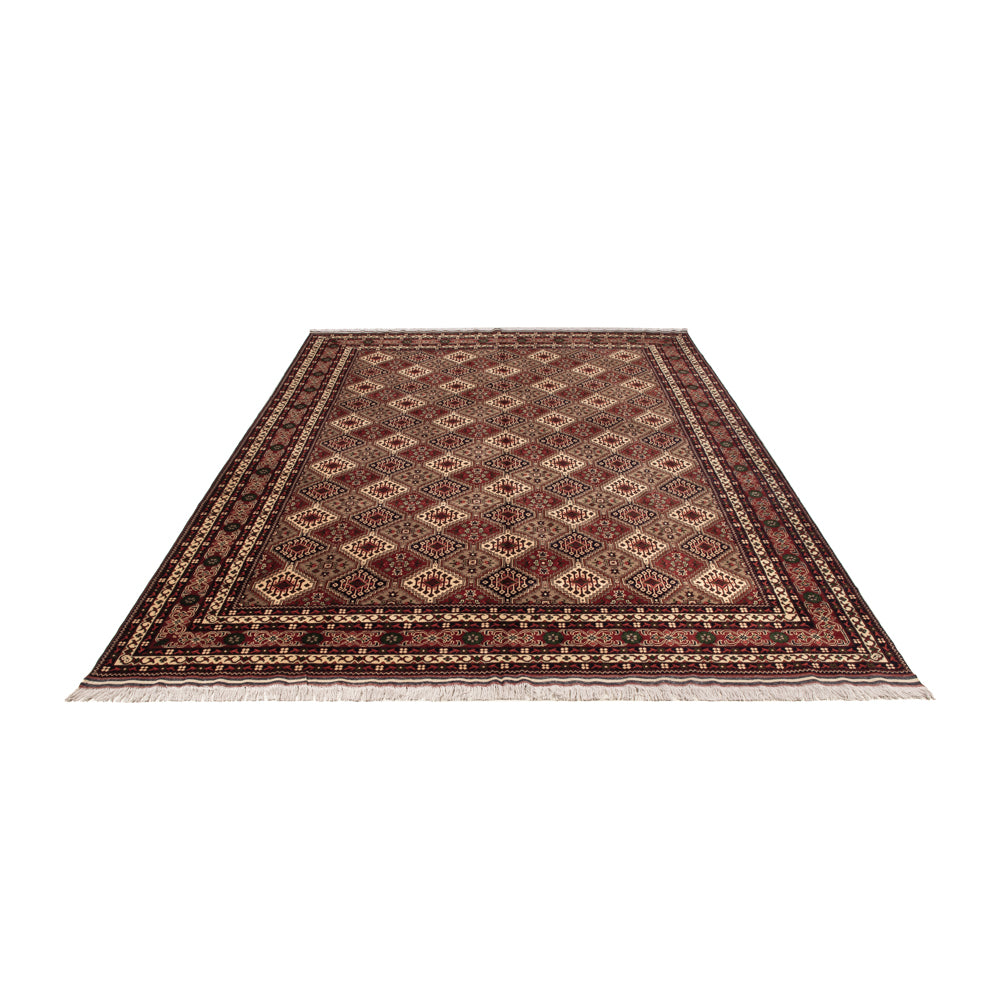 Tapis afghan - 382 x 290 cm - beige foncé