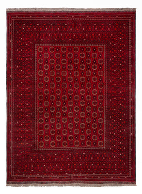 Tapis afghan - Boukhara - 276 x 200 cm - rouge