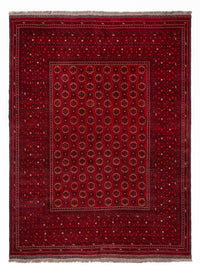 Tapis afghan - Boukhara - 276 x 200 cm - rouge