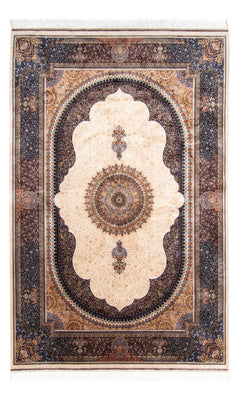 Tapis persan - Ghom - 230 x 148 cm - beige