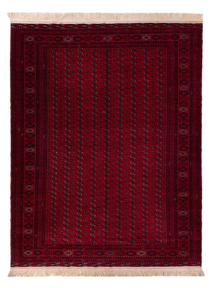 Tapis afghan - Boukhara - 390 x 296 cm - rouge foncé