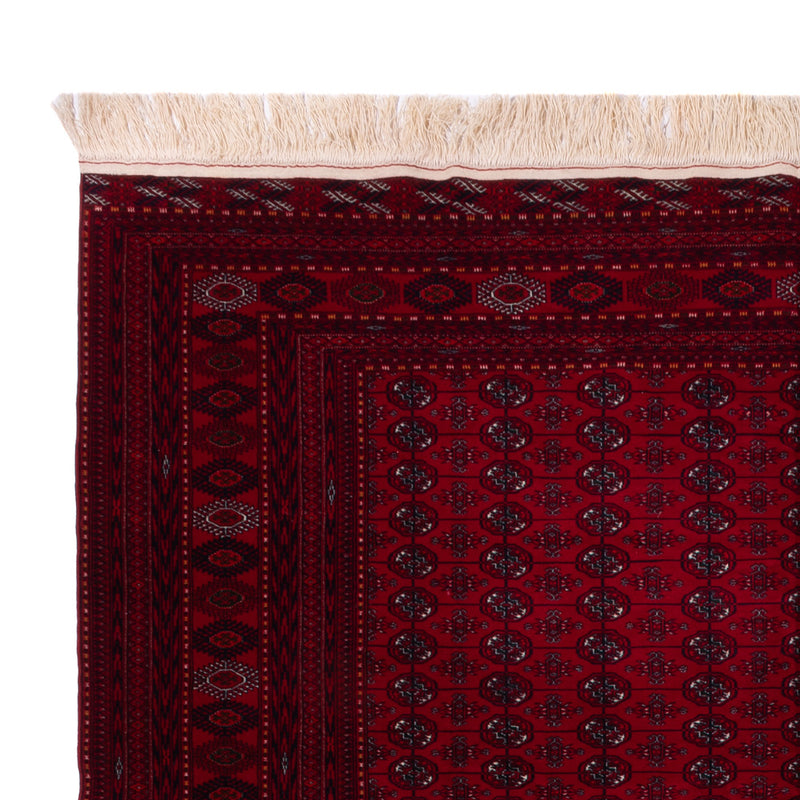 Tapis afghan - Boukhara - 390 x 296 cm - rouge foncé