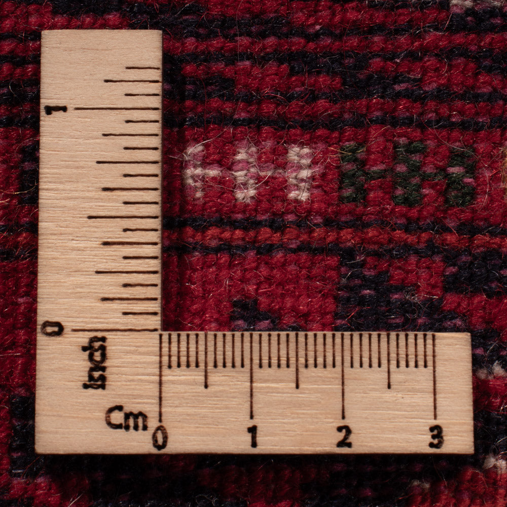 Tapis afghan - Boukhara - 390 x 296 cm - rouge foncé