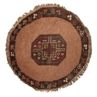 Tapis oriental ronde  - 67 x 67 cm - multicolore