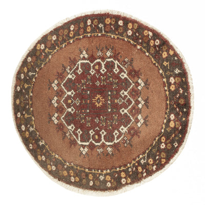 Tapis oriental ronde  - 72 x 72 cm - multicolore
