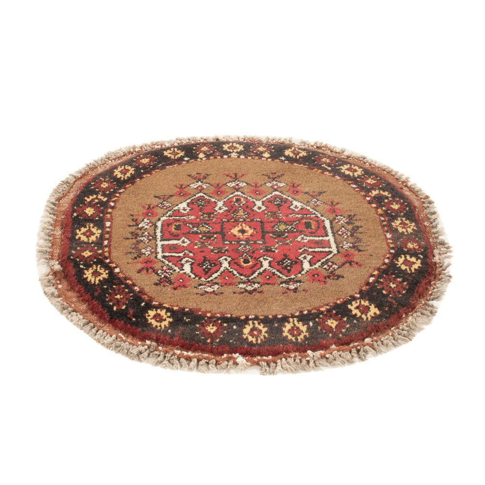 Tapis oriental ronde  - 72 x 72 cm - multicolore