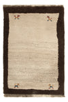 Tapis Gabbeh persan Tapis 57x85cm - Tapis en laine - Rectangle / Beige / 57 x 85 cm Rectangle