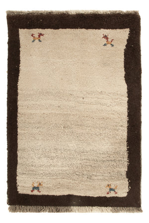 Tapis Gabbeh - Persan - 85 x 57 cm - beige