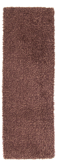 Tapis de couloir Tapis à poils longs - 207 x 67 cm - marron