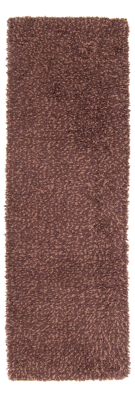 Tapis de couloir Tapis à poils longs - 207 x 67 cm - marron