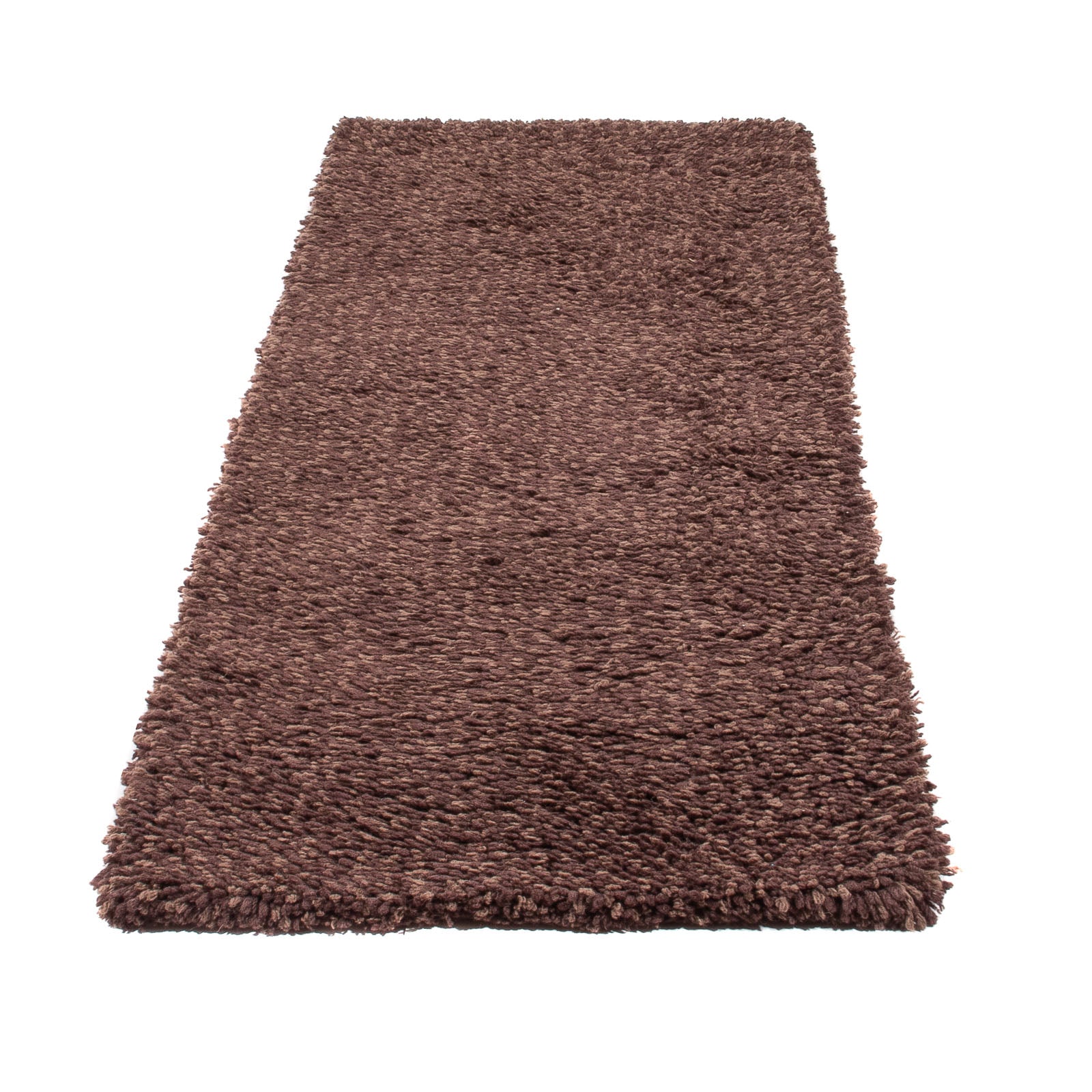 Tapis de couloir Tapis à poils longs - 207 x 67 cm - marron