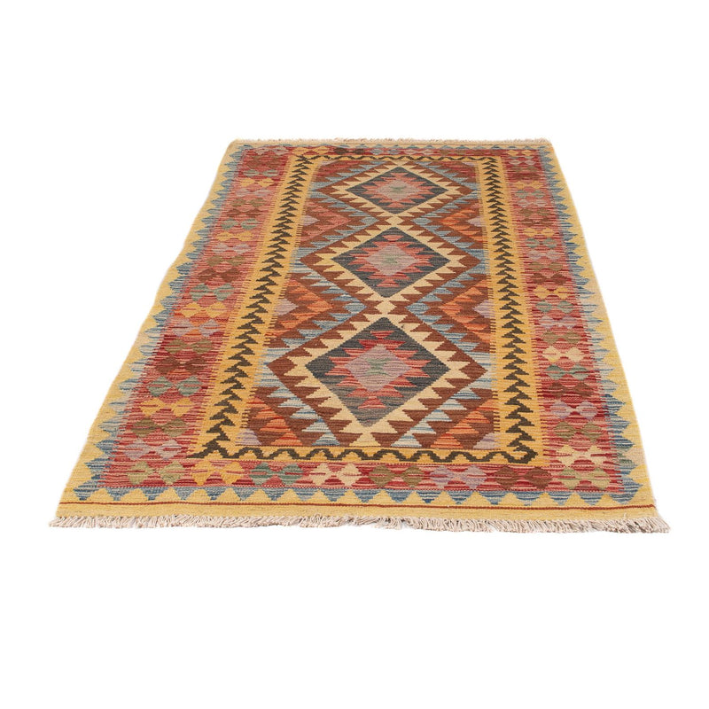 Tapis de couloir Tapis Kelim - Splash - 196 x 100 cm - multicolore