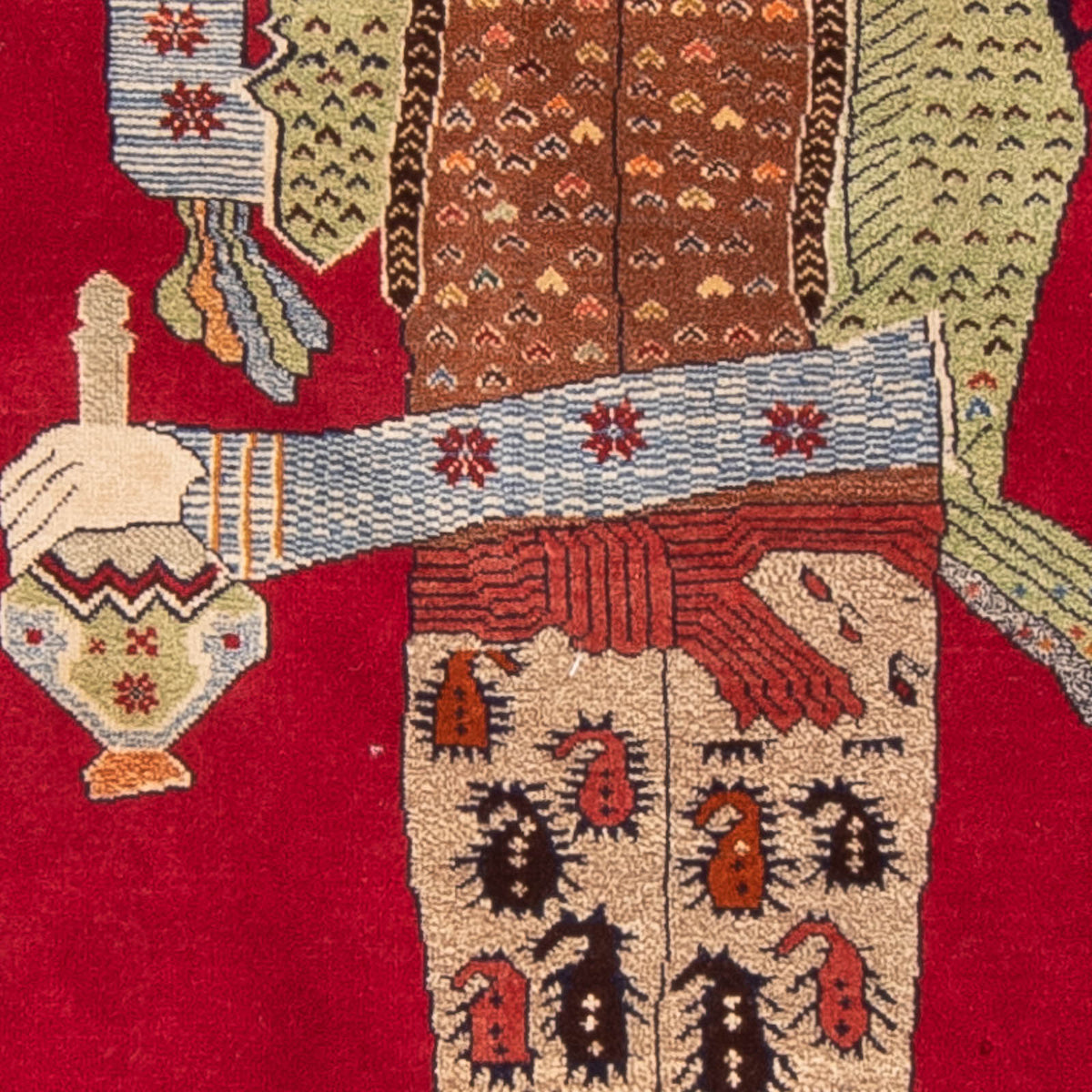 Tapis Belutsch - 135 x 86 cm - rouge