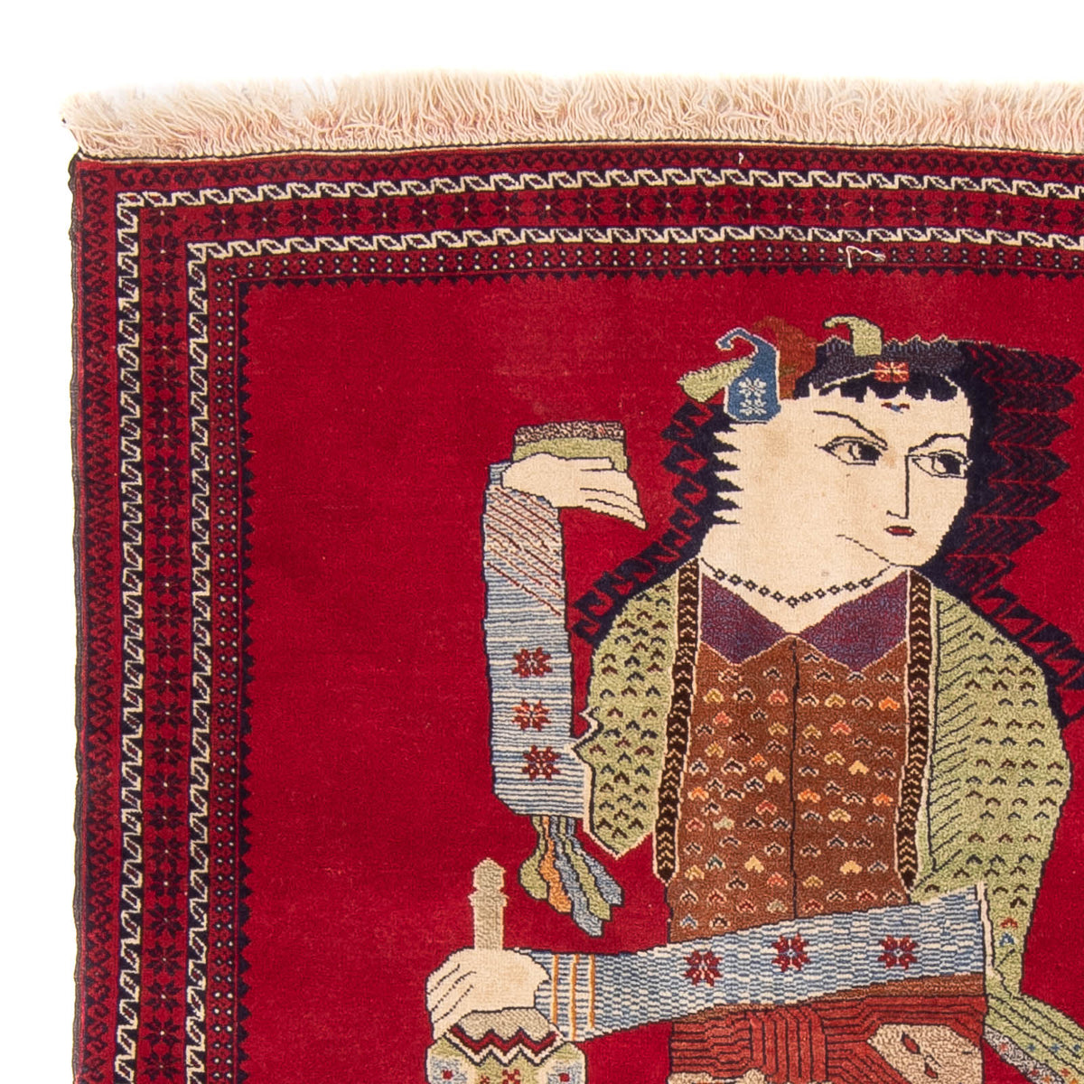 Tapis Belutsch - 135 x 86 cm - rouge