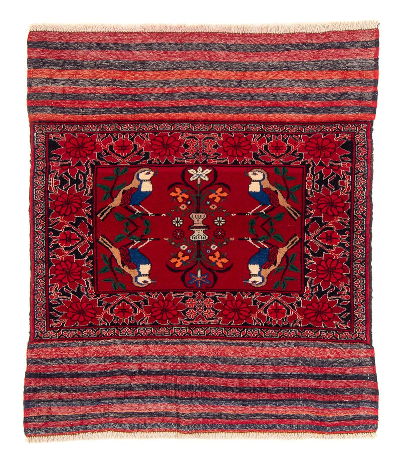 Tapis Belutsch carré  - 104 x 91 cm - rouge