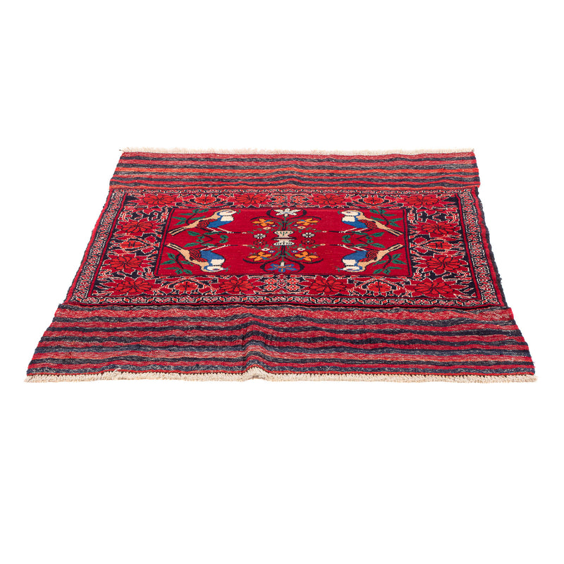 Tapis Belutsch carré  - 104 x 91 cm - rouge