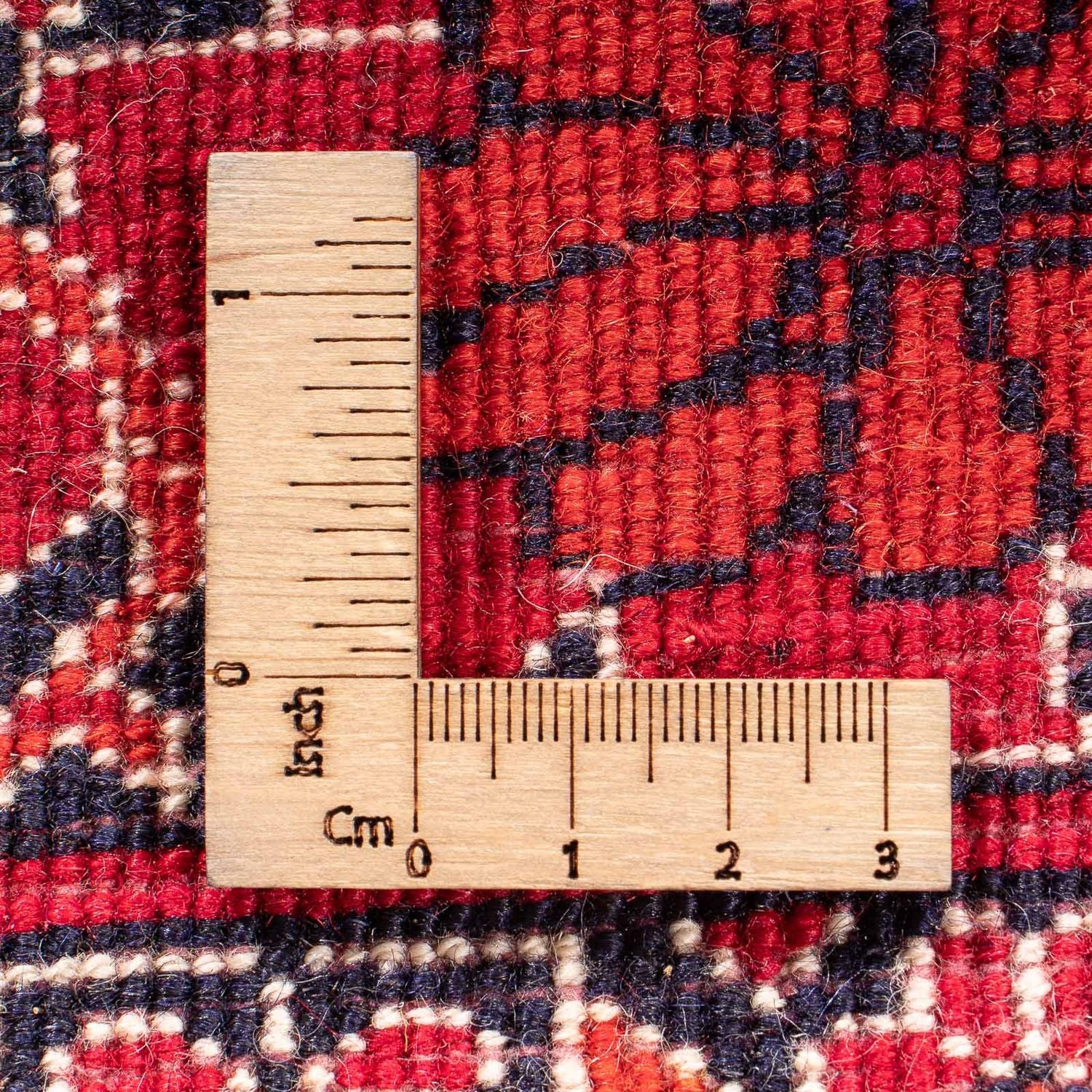 Tapis Belutsch carré  - 104 x 91 cm - rouge