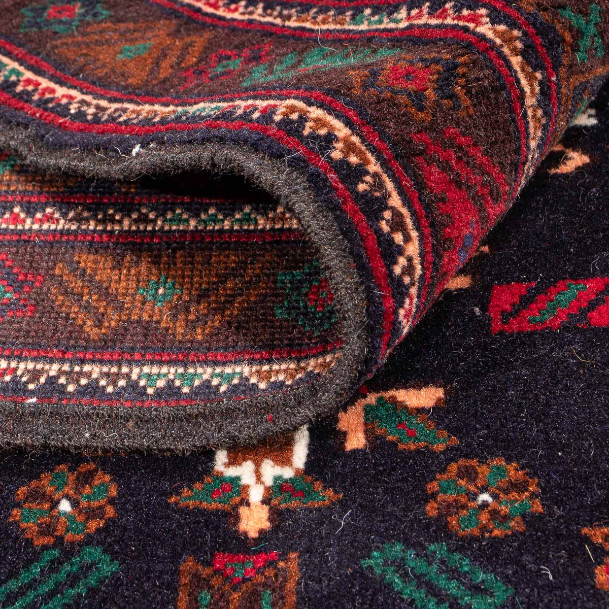 Tapis Belutsch - 195 x 117 cm - bleu foncé