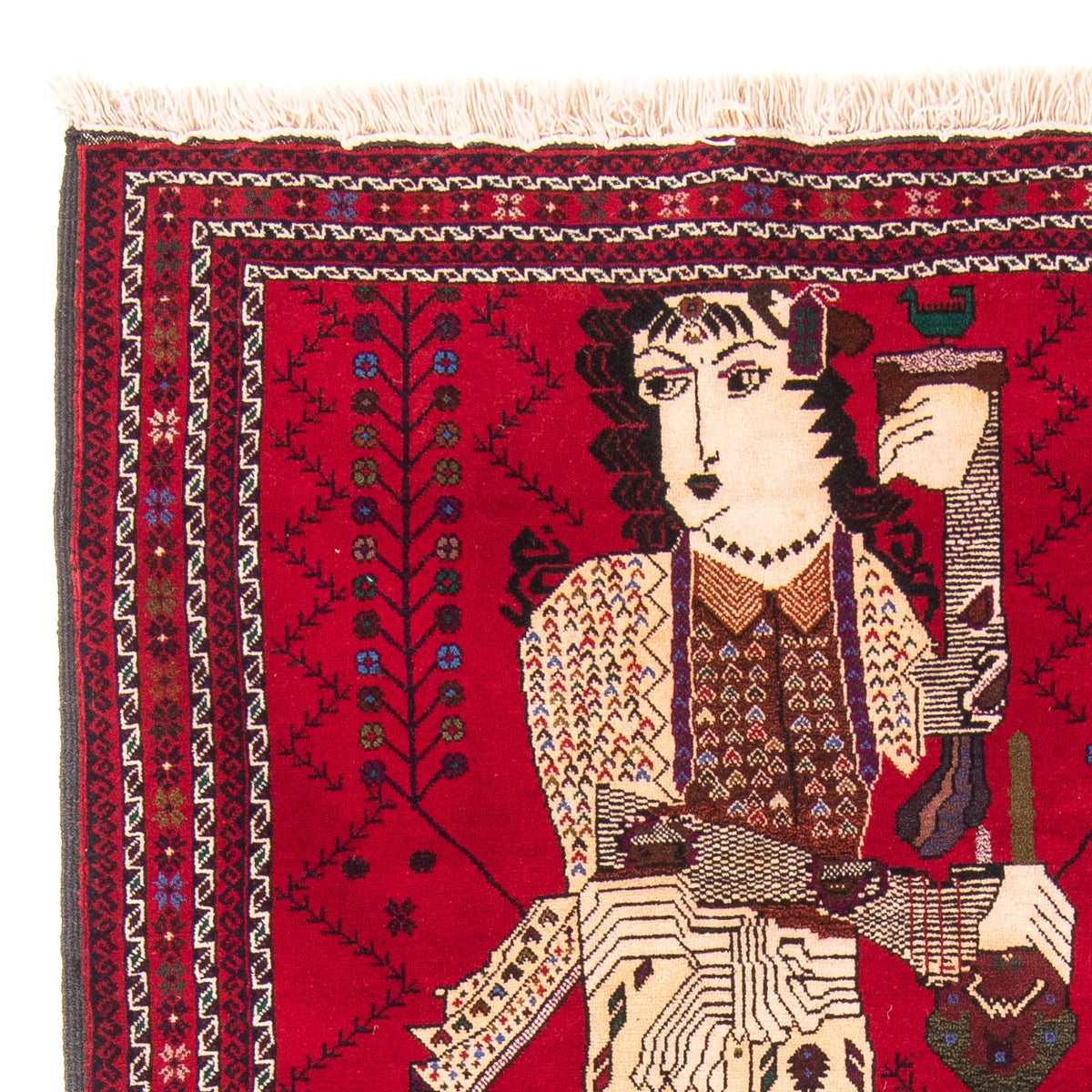 Tapis Belutsch - 157 x 102 cm - rouge