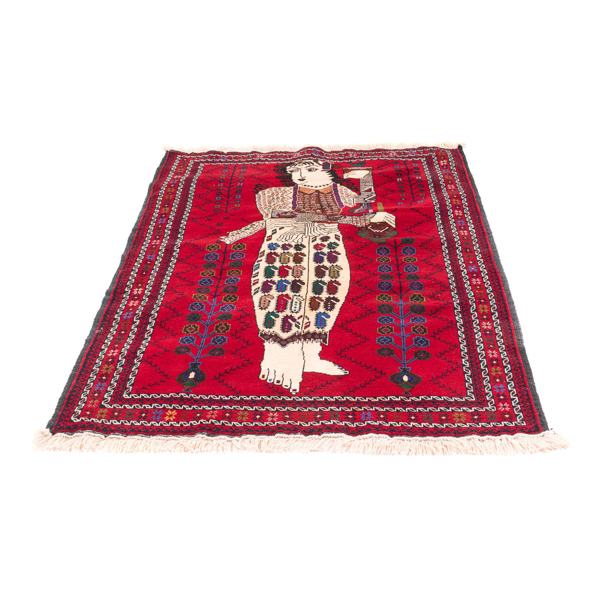 Tapis Belutsch - 157 x 102 cm - rouge