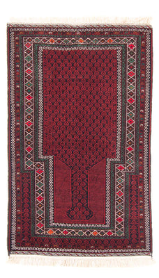 Tapis Belutsch - Tapis de prière - 145 x 88 cm - rouge