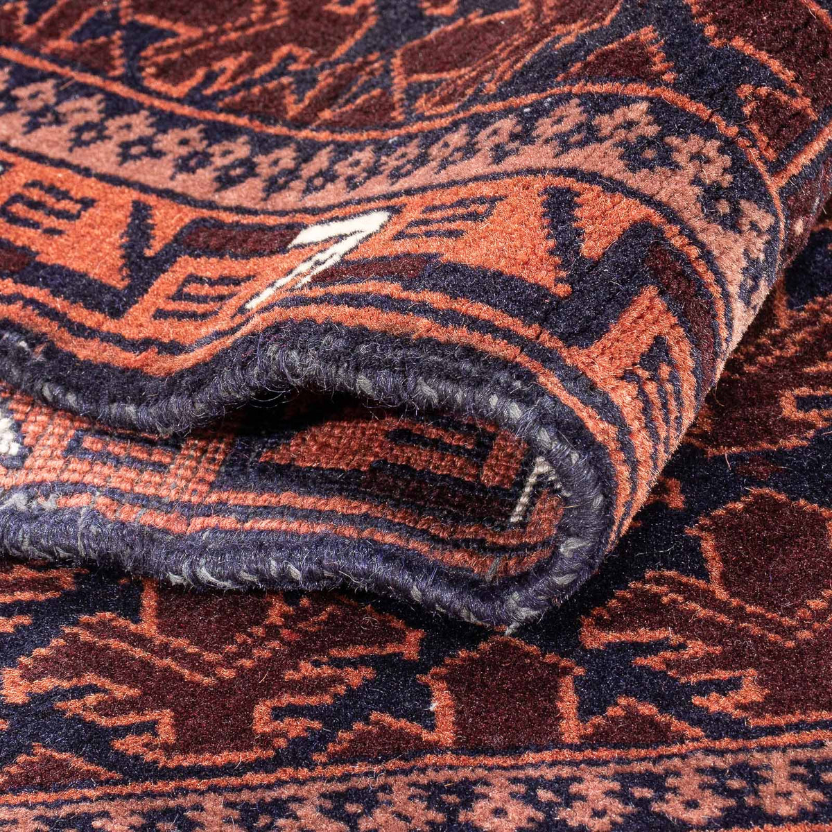 Tapis Belutsch - Tapis de prière - 138 x 93 cm - bleu foncé