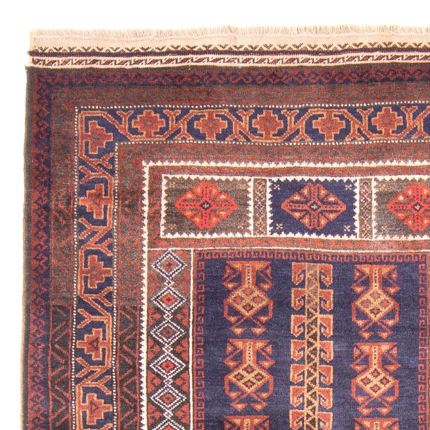 Tapis Belutsch - Tapis de prière - 147 x 92 cm - bleu