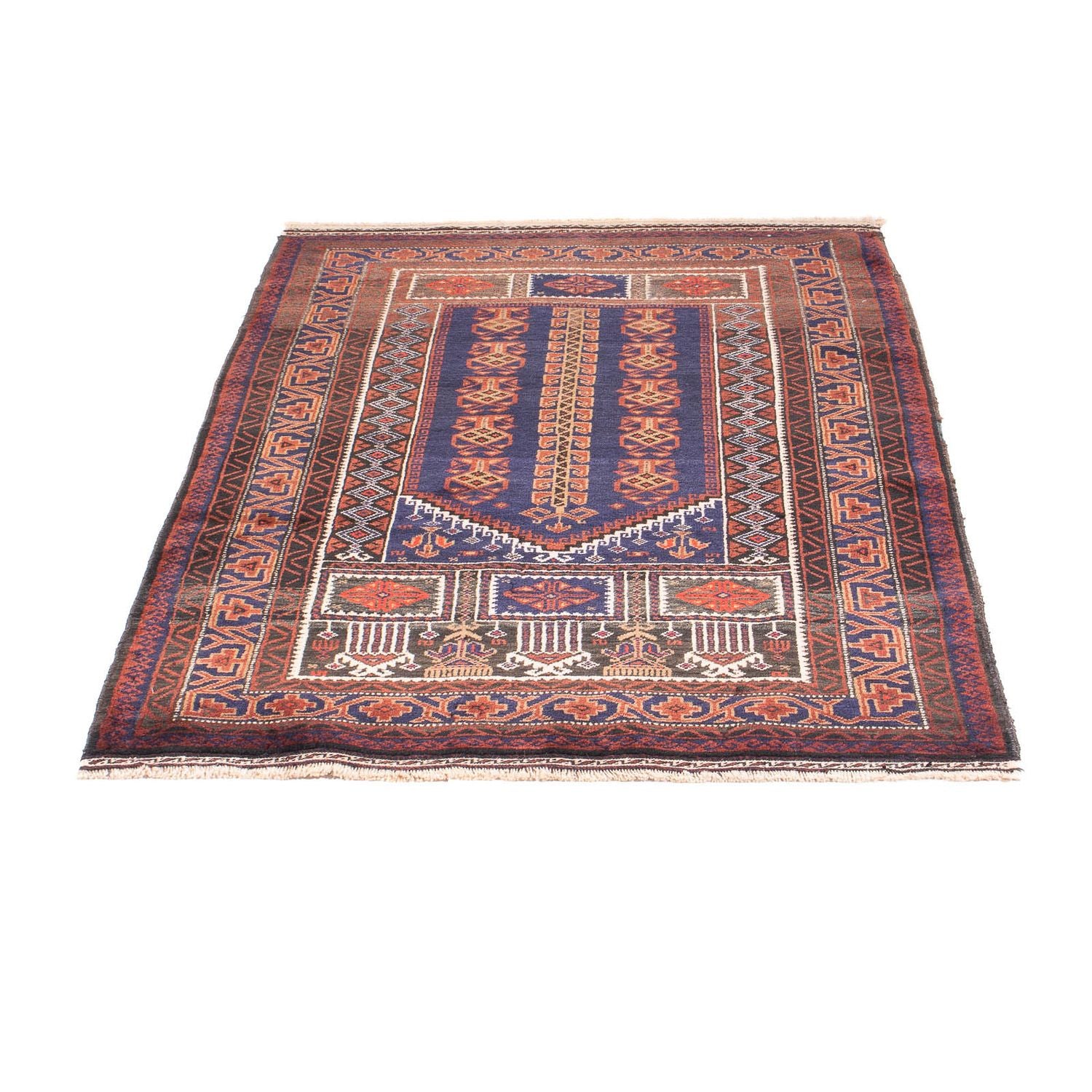 Tapis Belutsch - Tapis de prière - 147 x 92 cm - bleu