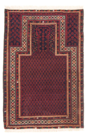 Tapis Belutsch - Tapis de prière - 147 x 96 cm - bleu