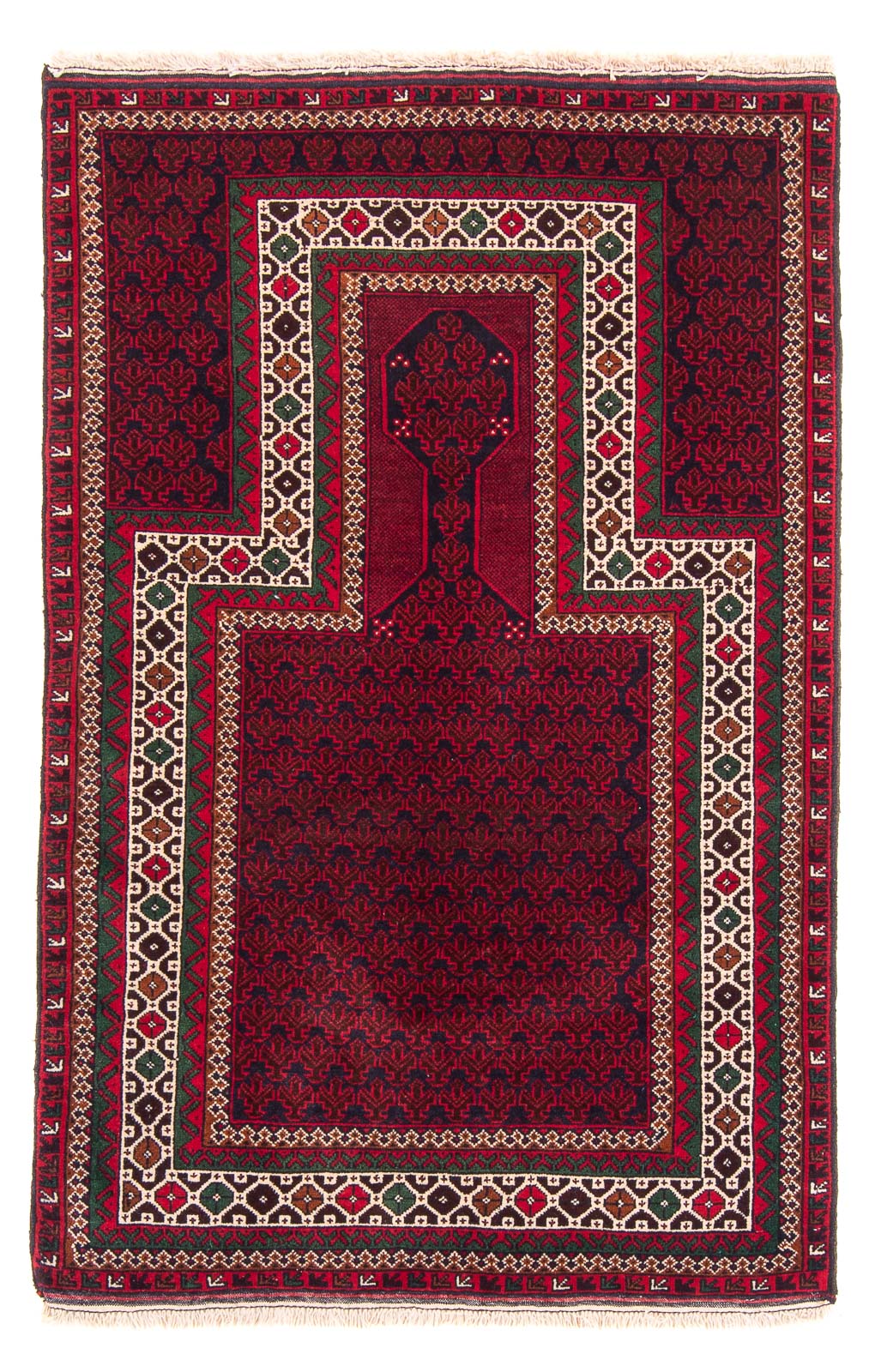 Tapis Belutsch - Tapis de prière - 142 x 89 cm - bleu