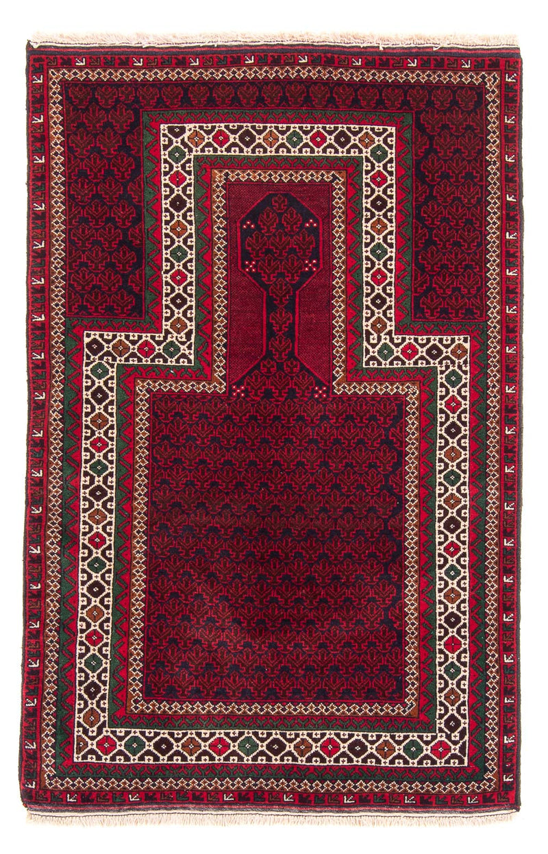 Tapis Belutsch - Tapis de prière - 142 x 89 cm - bleu