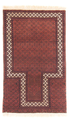 Tapis Belutsch - Tapis de prière - 142 x 85 cm - rouge