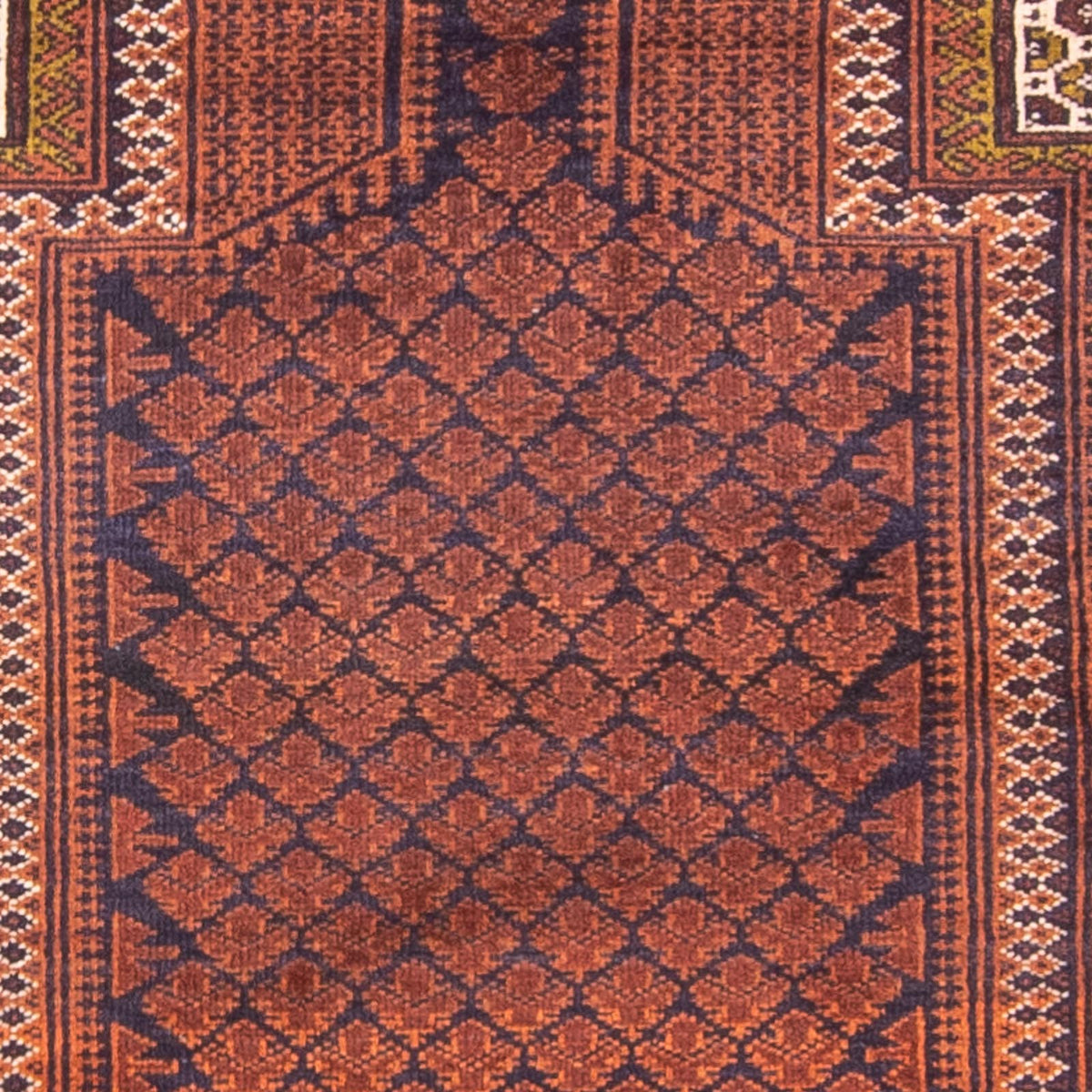 Tapis Belutsch - Tapis de prière - 141 x 86 cm - bleu
