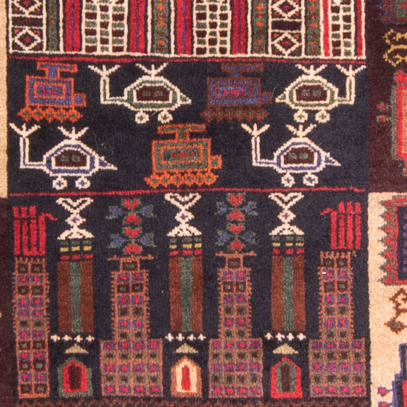 Tapis Belutsch - Tapis de prière - 120 x 85 cm - bleu foncé