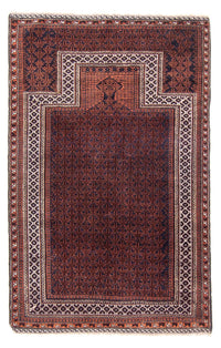 Tapis Belutsch - Tapis de prière - 146 x 96 cm - bleu foncé