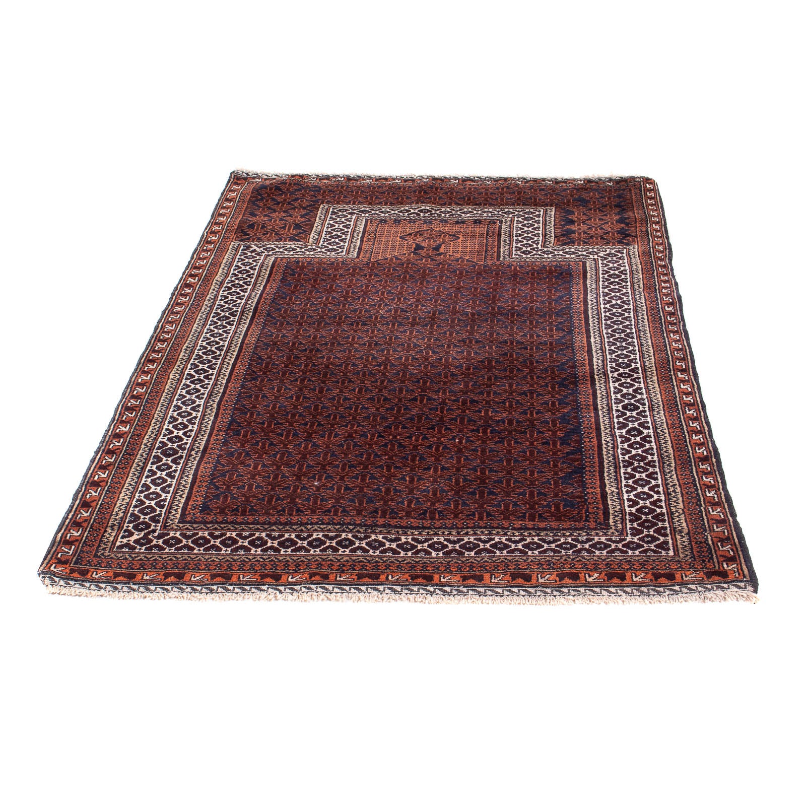 Tapis Belutsch - Tapis de prière - 146 x 96 cm - bleu foncé