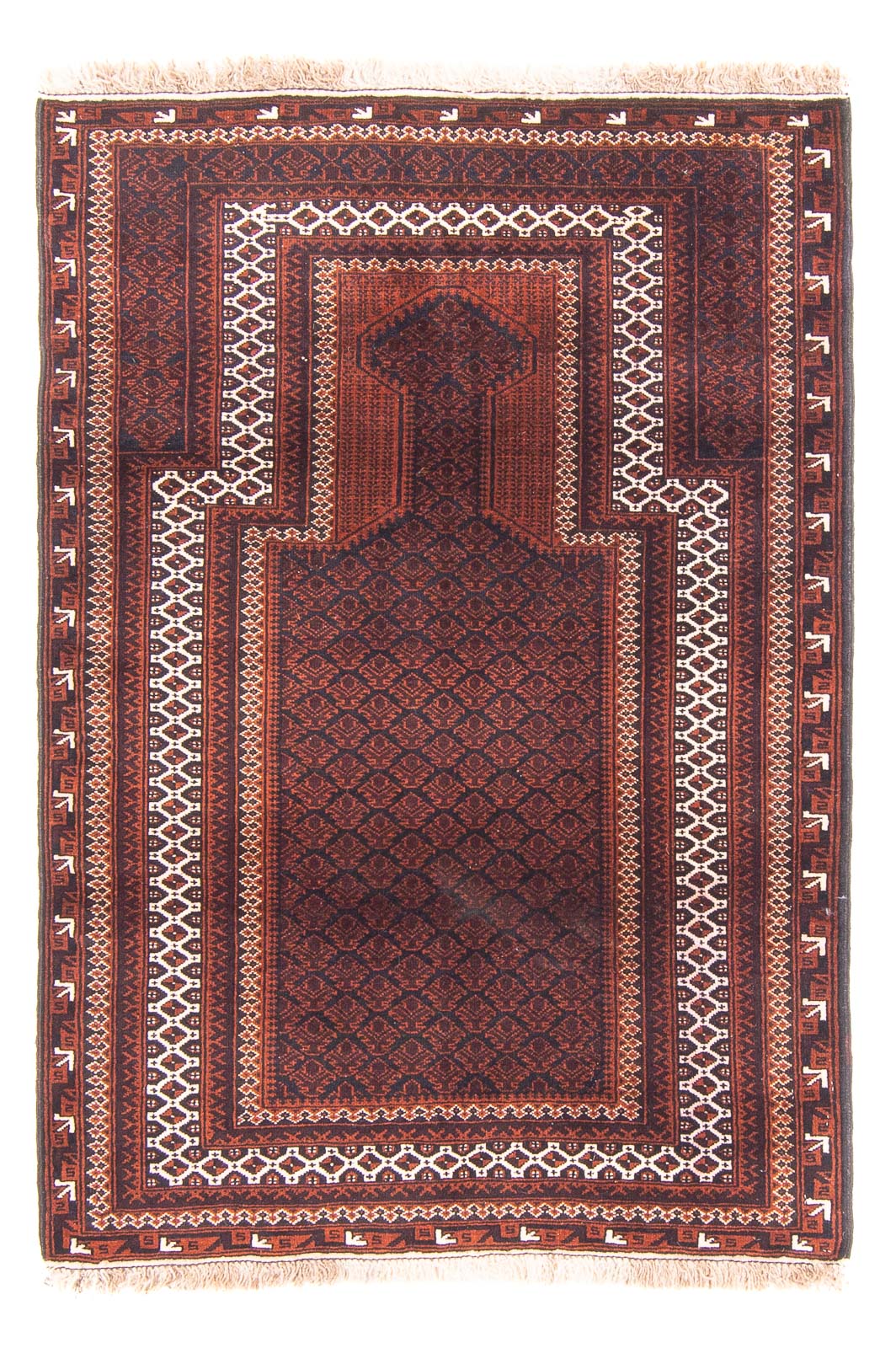 Tapis Belutsch - Tapis de prière - 130 x 86 cm - bleu foncé