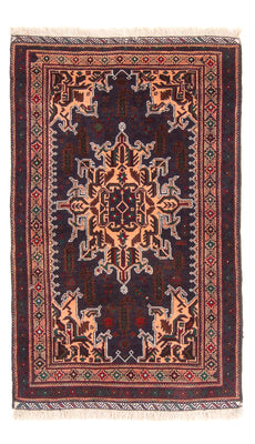 Tapis Belutsch - 150 x 89 cm - bleu foncé