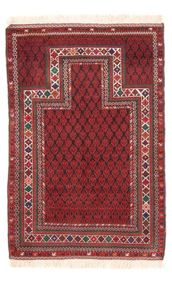 Tapis Belutsch - Tapis de prière - 155 x 103 cm - rouge