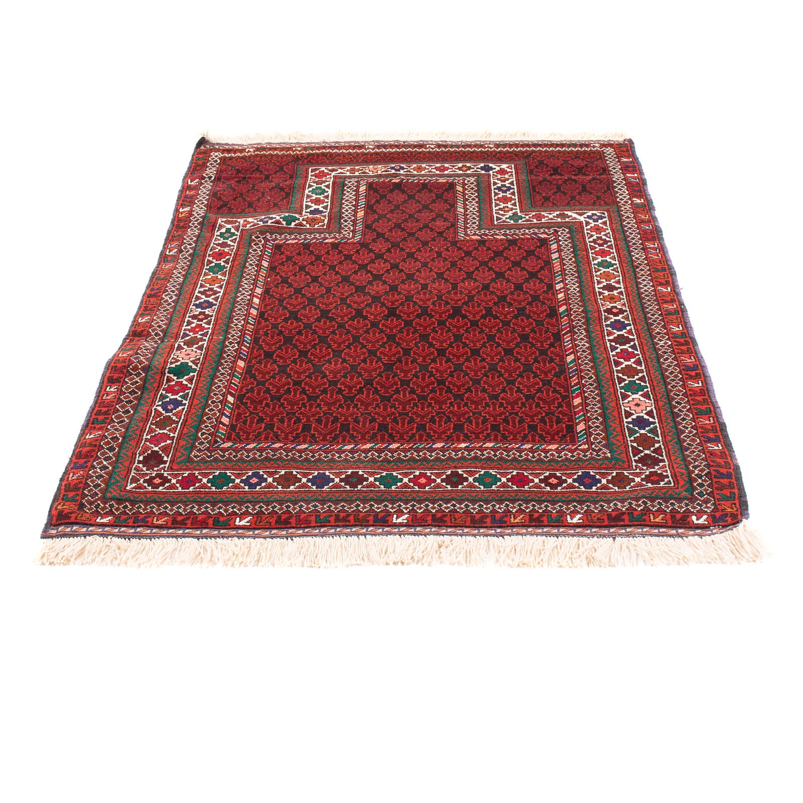 Tapis Belutsch - Tapis de prière - 155 x 103 cm - rouge