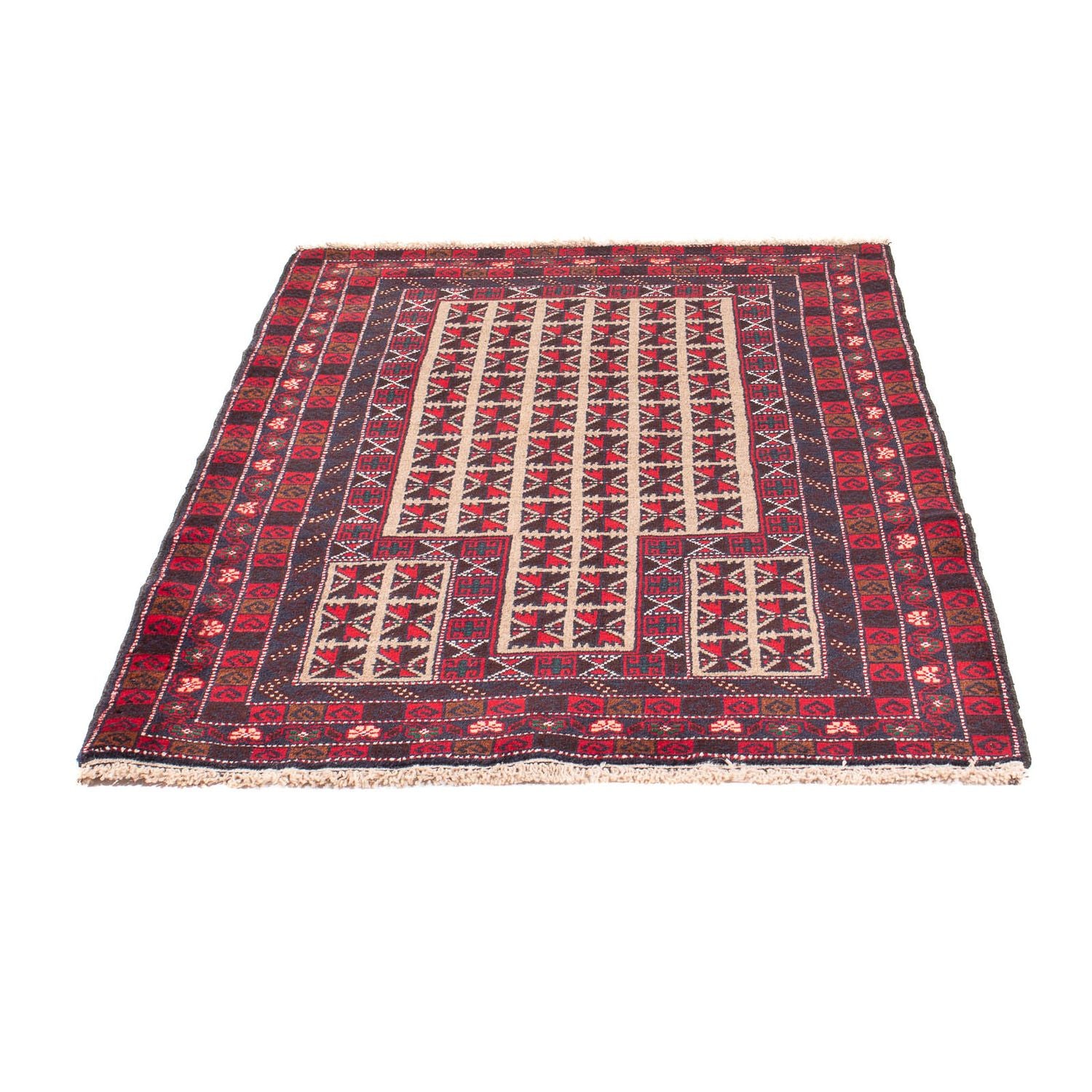 Tapis Belutsch - Tapis de prière - 140 x 93 cm - beige