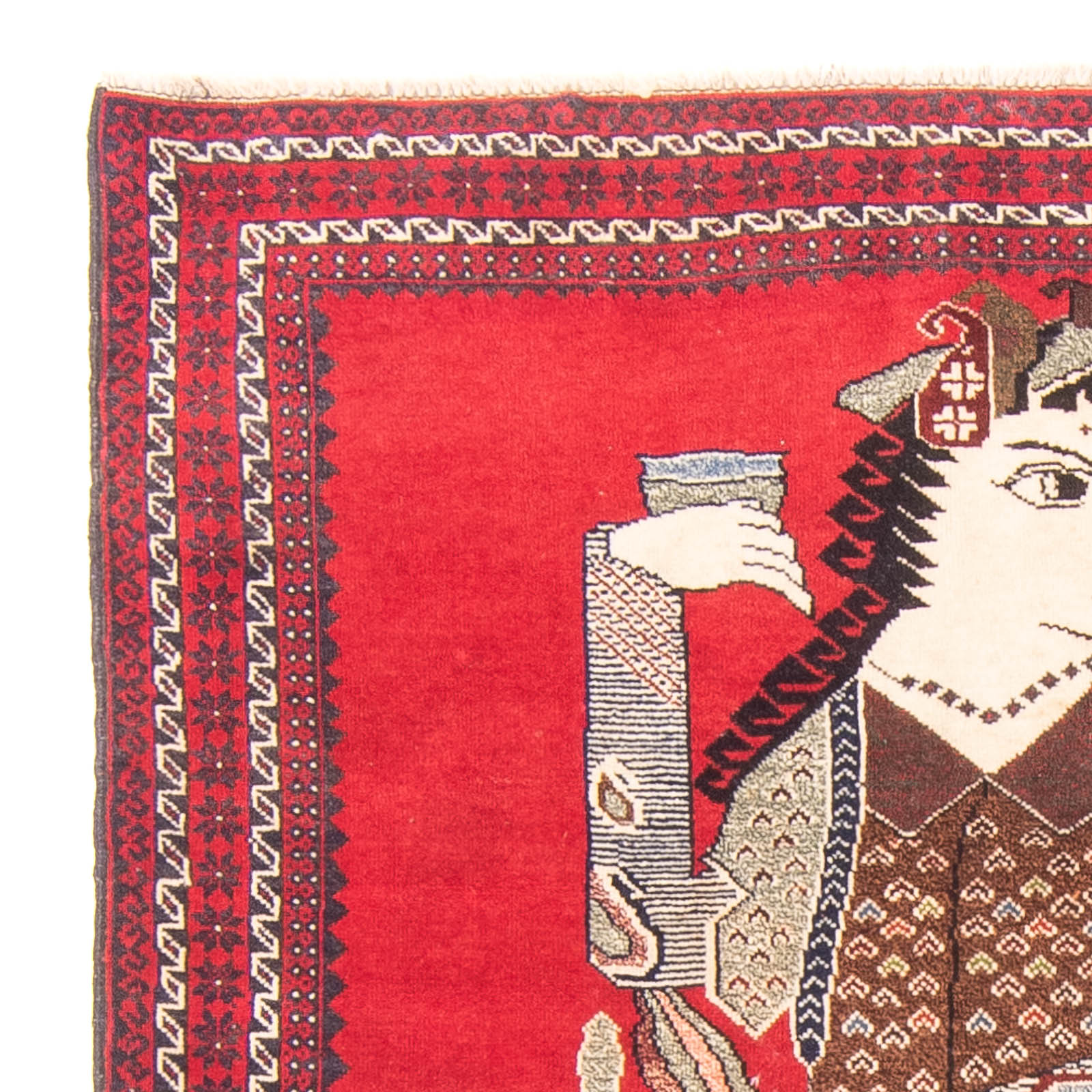 Tapis Belutsch - 138 x 89 cm - rouge