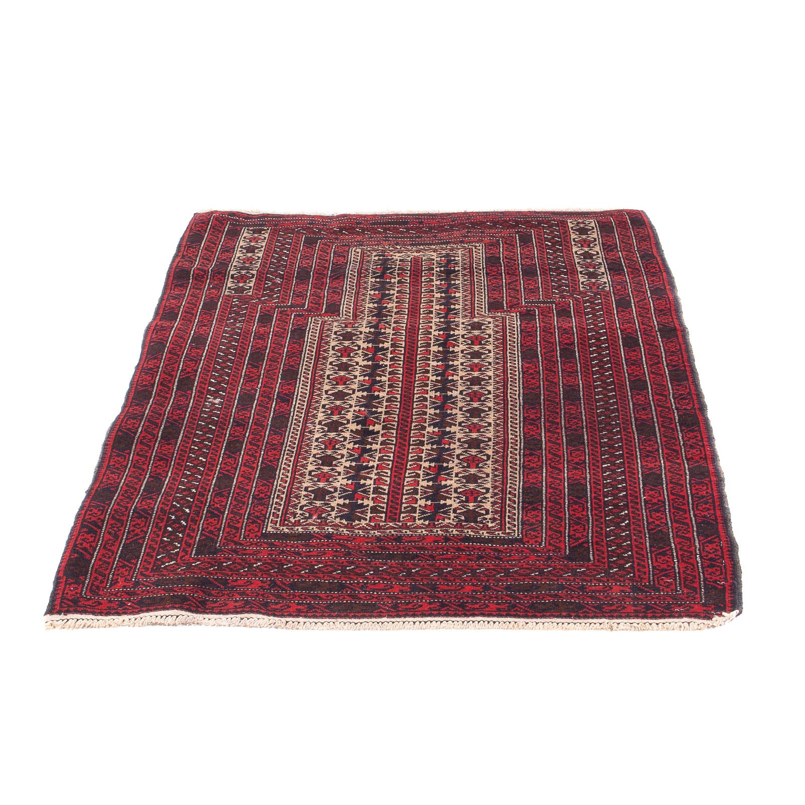 Tapis Belutsch - Tapis de prière - 135 x 90 cm - beige