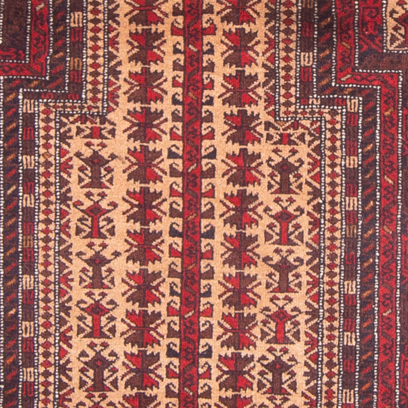 Tapis Belutsch - Tapis de prière - 140 x 90 cm - or